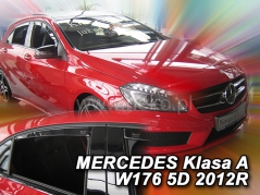 Deflektory na Mercedes Class A W176, 5-dveřová (+zadní), r.v.: 2012 - 2018 (23282)