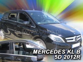 Deflektory na Mercedes Class B W246, 5-dveřová, r.v.: 2011-2019 (23277)