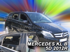 Deflektory na Mercedes Class B W246, 5-dveřová (+zadní), r.v.: 2011-2019 (23278)