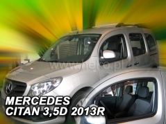 Deflektory na Mercedes Citan W415, 3/5-dveřová, r.v.: 2012 - (23279)