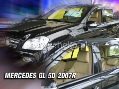 Deflektory na Mercedes Class GL X164, 5-dveřová, r.v.: 2007 - 2013 (23259)