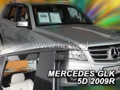 Deflektory na Mercedes Class GLK X204, 5-dveřová (+zadní), r.v.: 2008 - 2015 (23270)