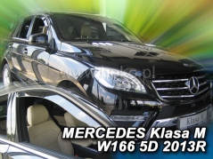 Deflektory na Mercedes Class M W166, 5-dveřová, r.v.: 2011 - 2019 (23283)