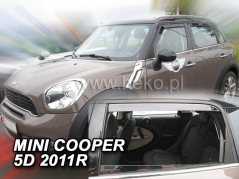 Deflektory na Mini Cooper, 5-dveřová (+zadní), r.v.: 2011 - 2014 (22202)