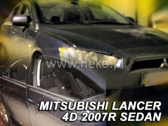 Deflektory na Mitsubishi Lancer, 4/5-dveřová (+zadní), r.v.: 2007 - (23357)
