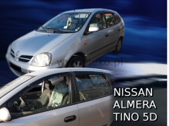 Deflektory na Nissan Almera Tino, 5-dveřová (+zadní), r.v.: 2000 - 2006 (24291)