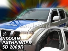 Deflektory na Nissan Pathfinder R51, 5-dveřová, r.v.: 2005 - 2012 (24252)