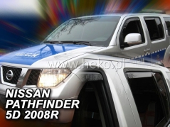 Deflektory na Nissan Pathfinder R51, 5-dveřová (+zadní), r.v.: 2005 - 2012 (24253)