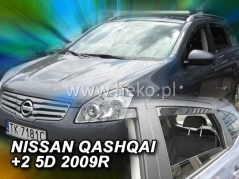 Deflektory na Nissan Qashqai +2, 5-dveřová (+zadní), r.v.: 2008 - 2014 (24274)