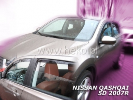 Deflektory na Nissan Qashqai, 5-dveřová, r.v.: 2007 - 2014 (24256)