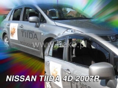 Deflektory na Nissan Tiida, 4/5-dveřová, r.v.: 2007 - (24265)