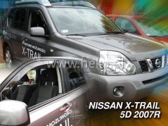 Deflektory na Nissan X-Trail T31, 5-dveřová (+zadní), r.v.: 2007 - 2013 (24268)