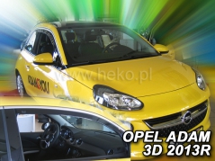 Deflektory na Opel Adam, 3-dveřová, r.v.: 2013 - (25388)