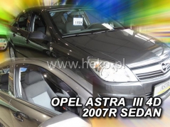 Deflektory na Opel Astra H hatchback, 5-dveřová (+zadní), r.v.: 2004 - 2014 (25360)