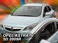 Deflektory na Opel Astra J sedan/hatchback, 4/5-dveřová, r.v.: 2009 - 2015 (25383)