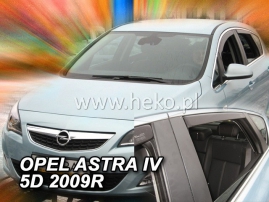 Deflektory na Opel Astra J sedan/hatchback, 4/5-dveřová (+zadní), r.v.: 2009 - 2015 (25384)