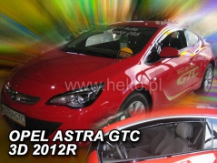 Deflektory na Opel Astra J GTC, 3-dveřová, r.v.: 2012 - (25337)