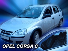 Deflektory na Opel Corsa C, 5-dveřová, r.v.: 2000 - 2006 (25345)