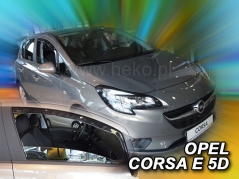 Deflektory na Opel Corsa E, 5-dveřová, r.v.: 2014-2019 (25362)