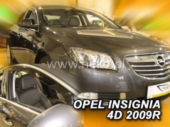 Deflektory na Opel Insignia, 4/5-dveřová, r.v.: 2009 - 2017 (25379)