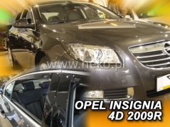 Deflektory na Opel Insignia, 4-dveřová (+zadní), r.v.: 2009 - 2017 (25380)