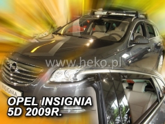 Deflektory na Opel Insignia, 5-dveřová (+zadní), r.v.: 2009 - 2017 (25382)