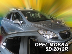 Deflektory na Opel Mokka, 5-dveřová (+zadní), r.v.: 2012-2019 (25387)