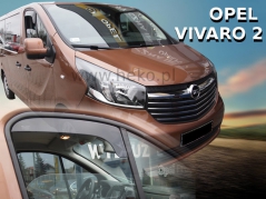 Deflektory (krátké) na Opel Vivaro II, 2-dveřová, r.v.: 2014 - (27150)