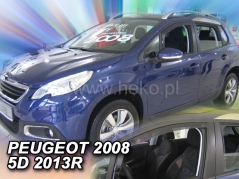 Deflektory na Peugeot 2008, 5-dveřová, r.v.: 2013-2019 (26151)