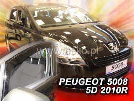 Deflektory na Peugeot 3008 / 5008, 5-dveřová, r.v.: 2008 - 2016 (26140)