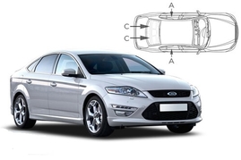 Sluneční clony na okna - FORD Mondeo Sedan (2007-2015) - Komplet sada (FOR-MOND-4-B)