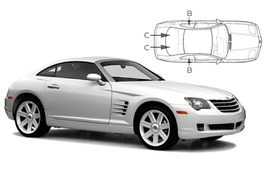 Sluneční clony na okna - CHRYSLER Crossfire (2003-2007) - Komplet sada (CHR-CROSS-2-A)