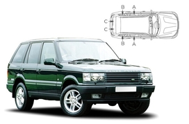 Sluneční clony na okna - LAND ROVER GROUP Range Rover (1994-2002) - Komplet sada (LRO-RROV-5-X)