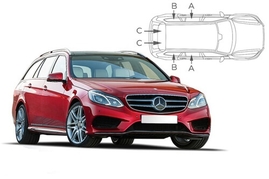 Sluneční clony na okna - MERCEDES-BENZ Serie E kombi (2009-2016) - Komplet sada (MB-E-E-B)