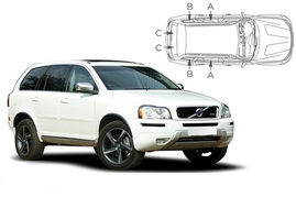 Sluneční clony na okna - VOLVO XC90 (2002-2014) - Komplet sada (VOL-XC90-5-A)