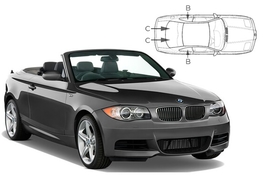 Sluneční clony na okna - BMW 1 Cabrio (2008-2014) - Komplet sada (BMW-1SER-C-A)