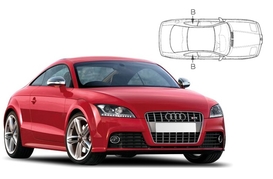 Sluneční clony na okna - AUDI TT (2006-2014) - Len na bočné stahovacie sklá (AU-TT-2-B/18)