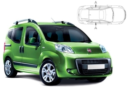 Sluneční clony na okna - FIAT Qubo (2008-) - Len na bočné stahovacie sklá (FIA-QUBO-5-A/18)