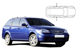 Sluneční clony na okna - CHEVROLET Lacetti Combi (2004-2009) - Len na bočné stahovacie sklá (CHE-LACE-E-A/18)