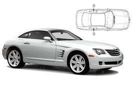 Sluneční clony na okna - CHRYSLER Crossfire (2003-2007) - Len na bočné stahovacie sklá (CHR-CROSS-2-A/18)