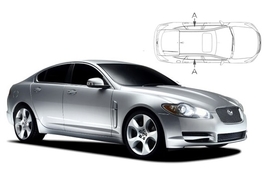 Sluneční clony na okna - JAGUAR XF sedan (2008-2015) - Len na bočné stahovacie sklá (JAG-XF-4-AX/18)