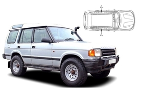 Sluneční clony na okna - LAND ROVER GROUP Discovery 5dv. (1989-1998) - Len na bočné stahovacie sklá (LRO-DISC-5-X/18)