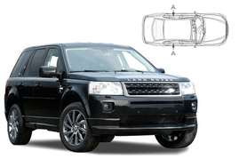 Sluneční clony na okna - LAND ROVER GROUP Freelander (2006-2015) - Len na bočné stahovacie sklá (LRO-FREE-5-B/18)