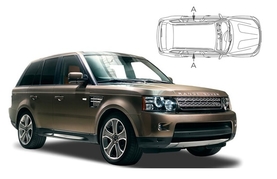 Sluneční clony na okna - LAND ROVER GROUP Range Rover Sport (2005-2013) - Len na bočné stahovacie sklá (LRO-RRS-5-A/18)