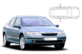 Sluneční clony na okna - RENAULT Laguna II. hatchback (2001-2007) - Len na bočné stahovacie sklá (REN-LAGU-5-A/18)