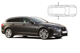 Sluneční clony na okna - JAGUAR XF Combi (2012-2015) - Len na bočné stahovacie sklá (JAG-XF-E-A/18)