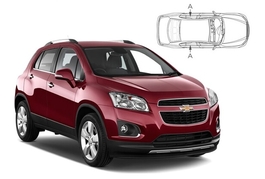 Sluneční clony na okna - CHEVROLET Trax (2012-) - Len na bočné stahovacie sklá (CHE-TRAX-4-A/18)