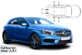 Sluneční clony na okna - MERCEDES-BENZ Serie A (2012-2018) - Komplet sada (MB-A-5-C)