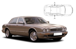 Sluneční clony na okna - JAGUAR XJ sedan SWB (1997-2002) - Len na bočné stahovacie sklá (JAG XJSE-4-A/18)