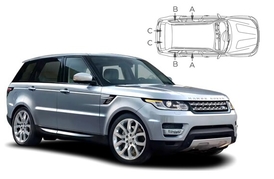 Sluneční clony na okna - LAND ROVER GROUP Range Rover Sport (2013-2022) - Len na bočné stahovacie sklá (LRO-RRS-5-B/18)